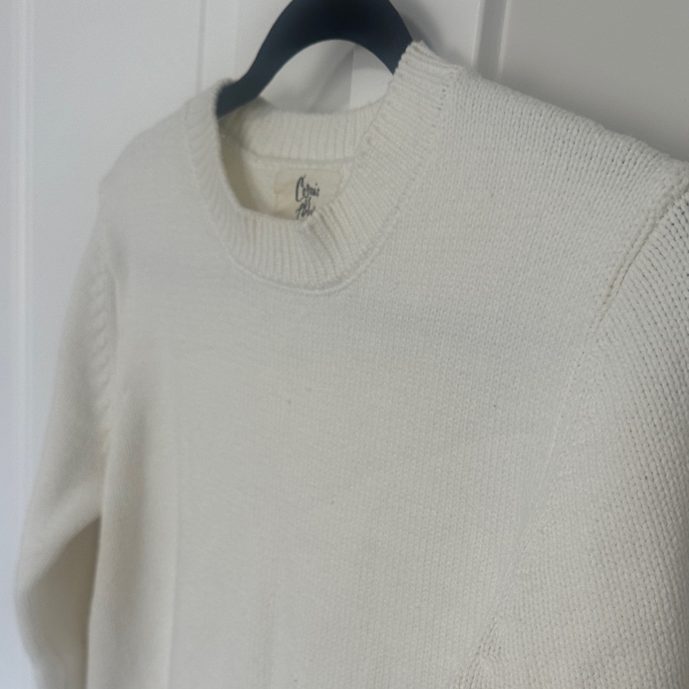 Cosmic Blue Love - Classic Cream Crew Neck Sweater
